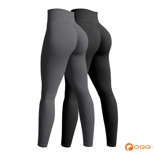 OQQ Women'S 2 Piece Yoga Legging Seamless Workout High Waist Butt Liftings Athletic Leggings